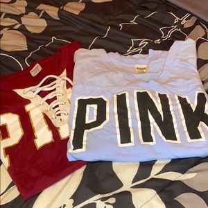 Pink T shirts